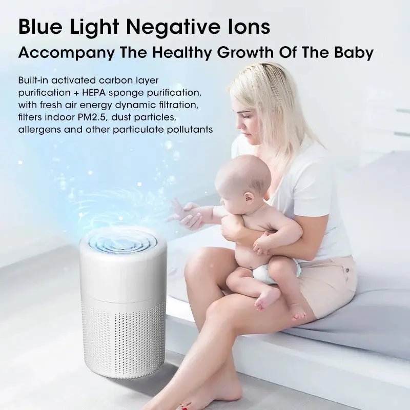 Mini Desktop Air Purifier Portable Air Purifier Household Air Cleaner - Get it from Bo