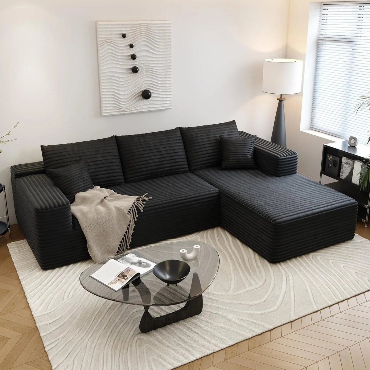 Modern 107.5 Inch Cloud Sectional Sofa With Chaise - Get it from Bo
