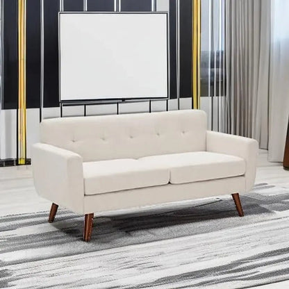 Modern Compact Beige Loveseat For Small Living Rooms - Get it from Bo