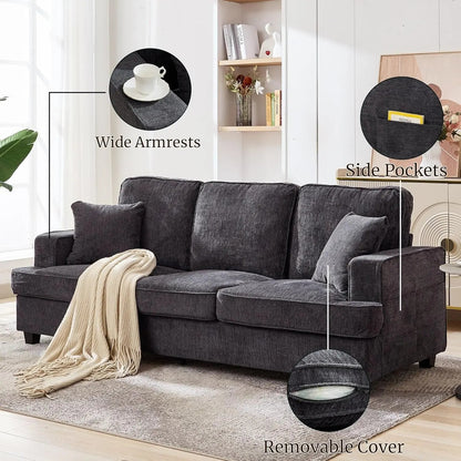 Modern Deep Seat Loveseat Couch for Comfortable Living-4