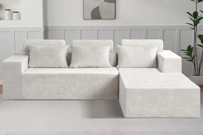 Modern L Shape Sectional Couch With Deep Seating-1