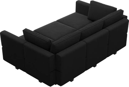 Modular Sectional Sofa Velvet Couch with Chaise - Get it from Bo