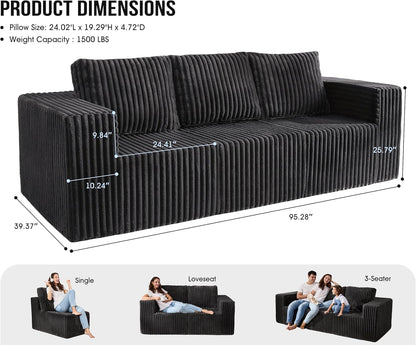Modular Sectional Sofa With Deep Memory Foam Comfort ShipItFurniture