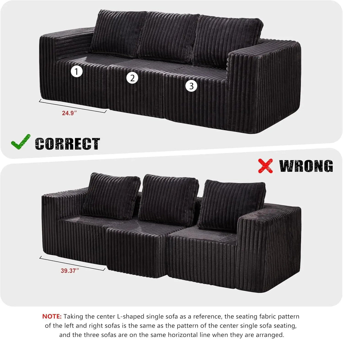 Modular Sectional Sofa With Deep Memory Foam Comfort - Get it from Bo