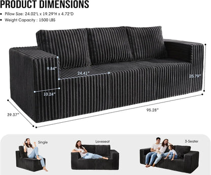 Modular Sectional Sofa With Deep Memory Foam Comfort - Get it from Bo