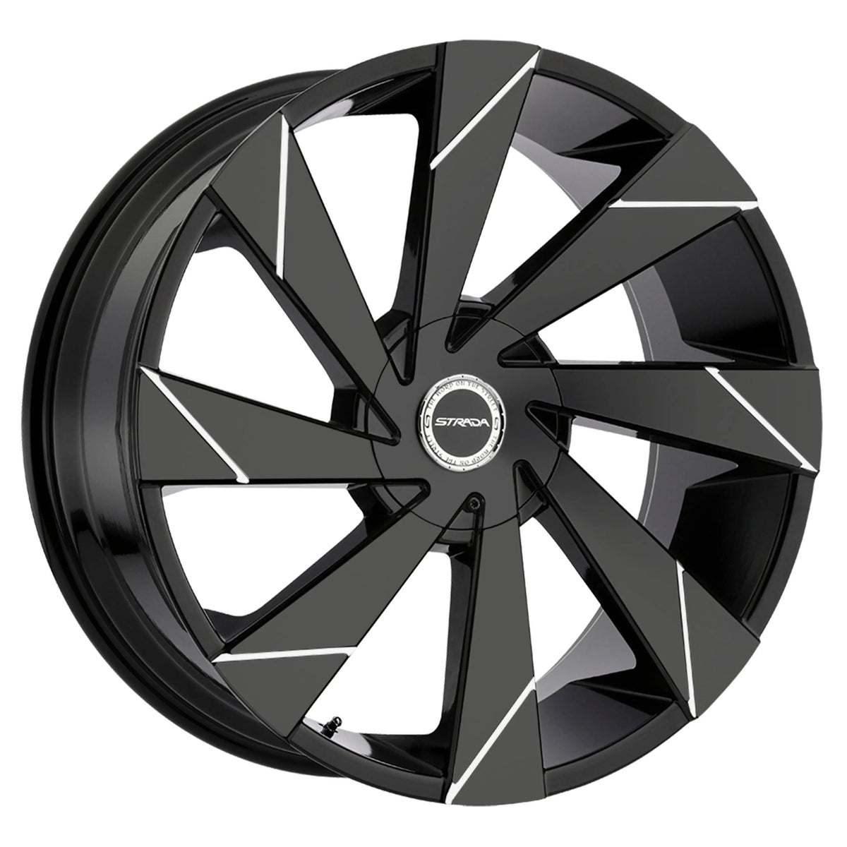 Moto Gloss Black Milled Line - Get it from Bo