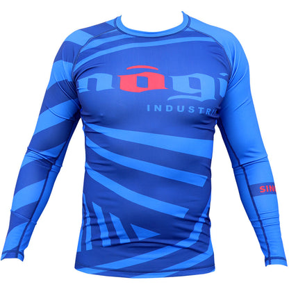Exeter Long Sleeve Rank Rash Guard - Blue - Get it from Bo