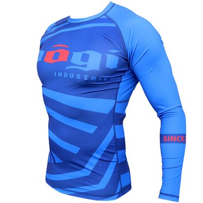 Exeter Long Sleeve Rank Rash Guard - Blue - Get it from Bo