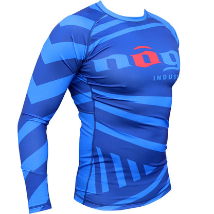 Exeter Long Sleeve Rank Rash Guard - Blue - Get it from Bo