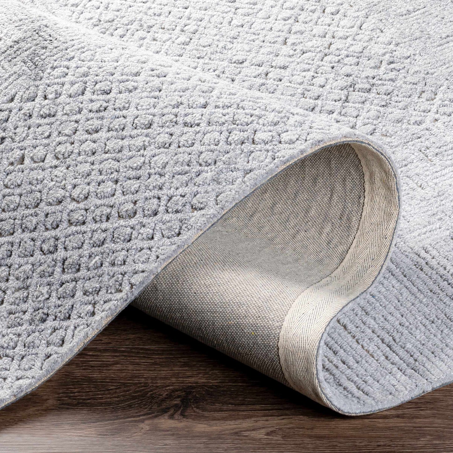 Boxholm Gray Hand Tufted Wool-Blend Rug - Clearance