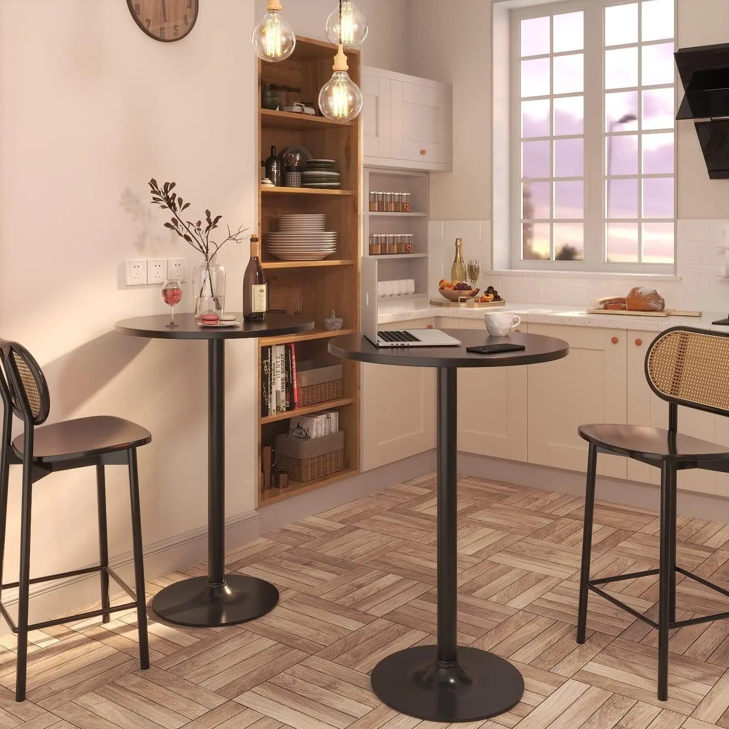 Obsidian Bar Height Pub Table With Industrial Strength - Get it from Bo