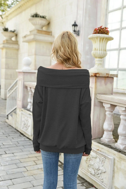 Off Shoulder Summer Pullover - Get it from Bo