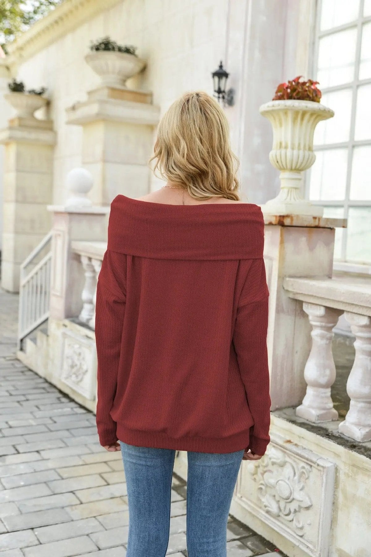 Off Shoulder Summer Pullover - Get it from Bo
