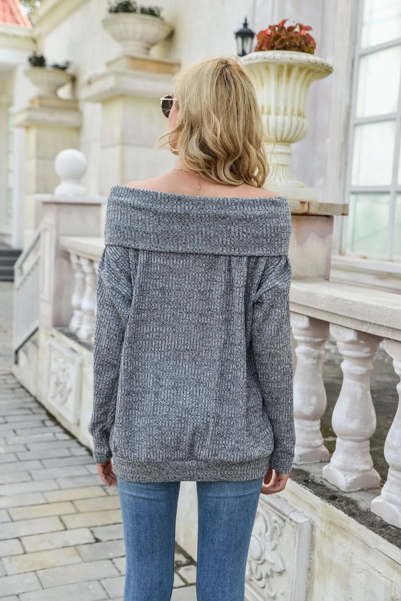 Off Shoulder Summer Pullover - Get it from Bo