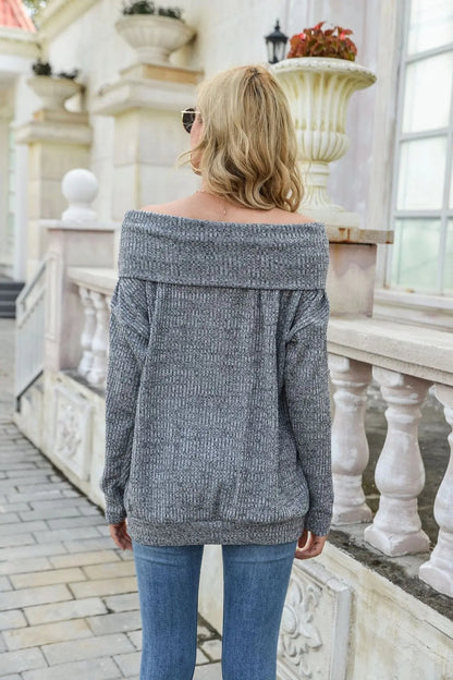 Off Shoulder Summer Pullover - Get it from Bo