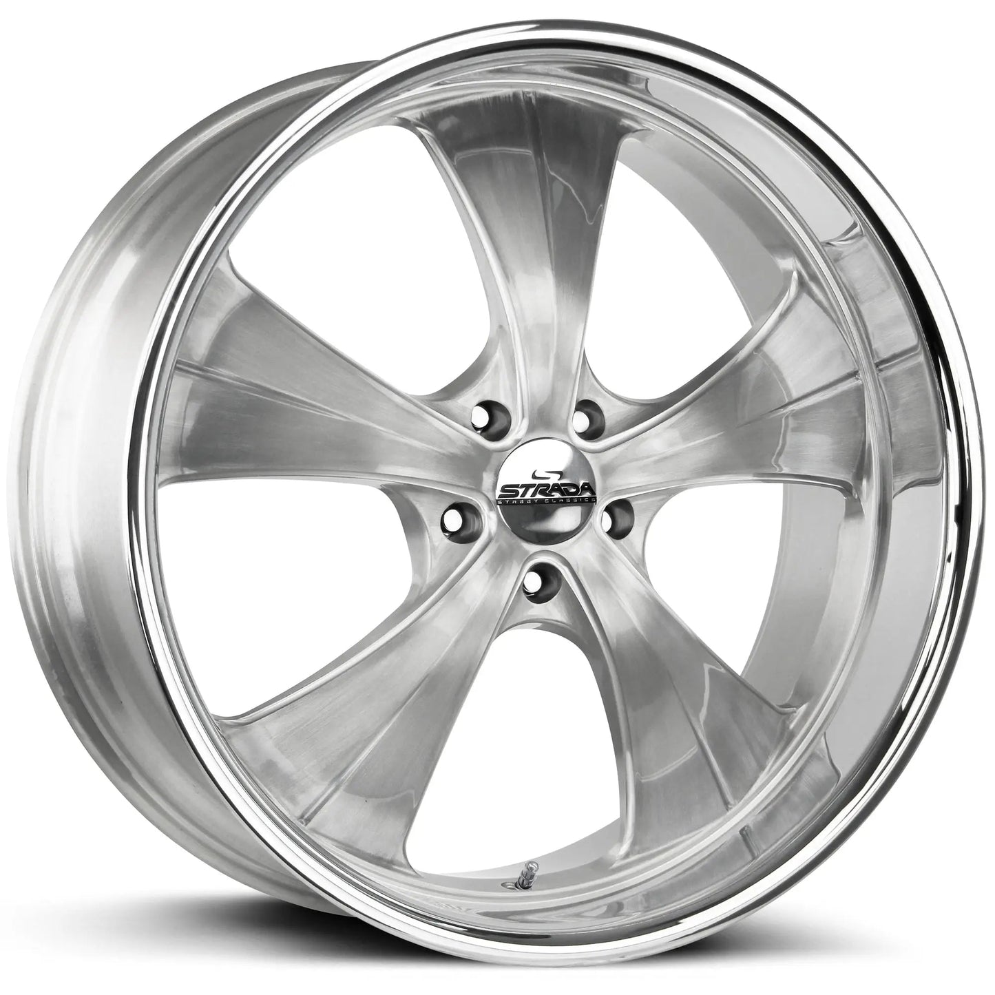 Old Skool Brushed Face Silver Milled Stainless Steel Lip - Get it from Bo