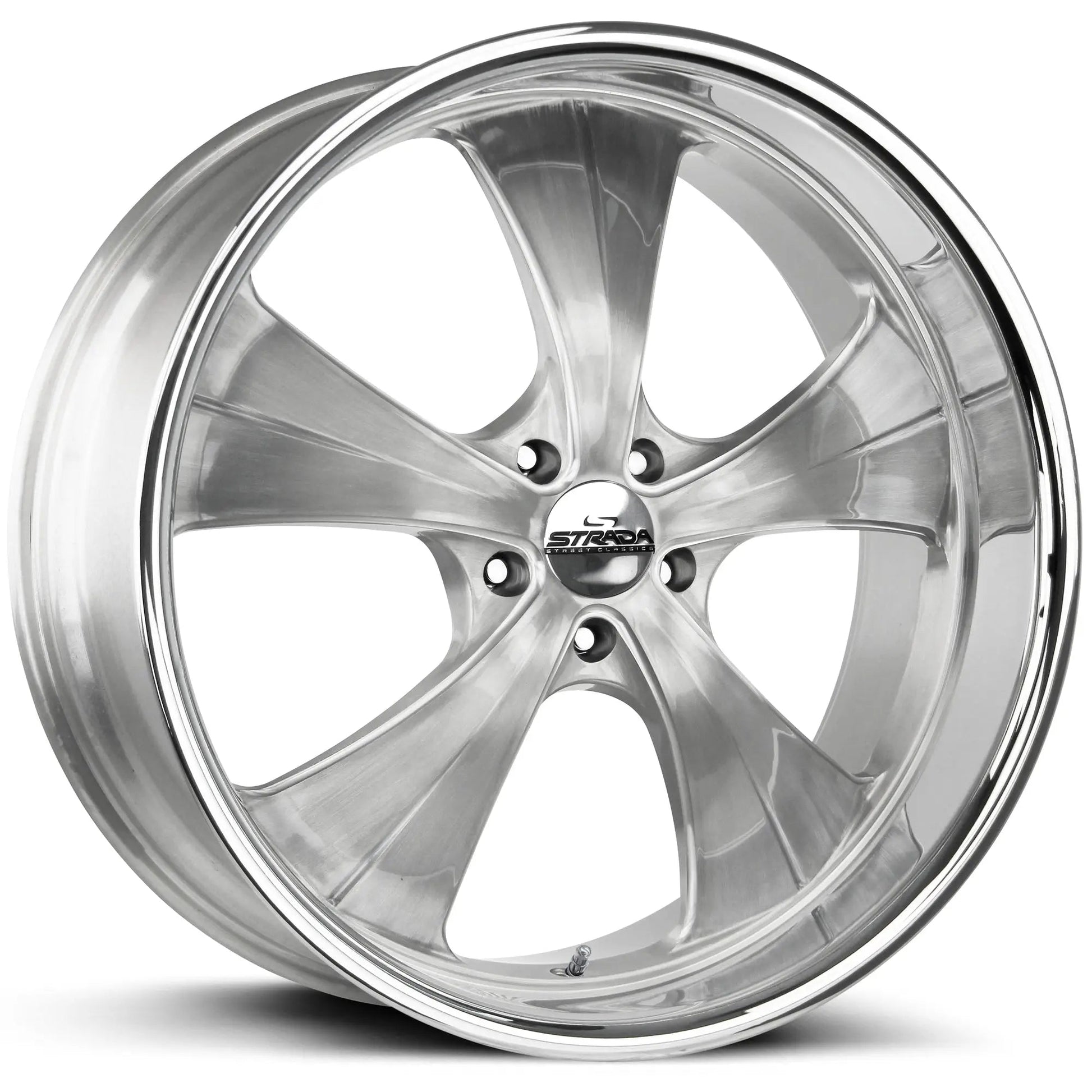 Old Skool Brushed Face Silver Milled Stainless Steel Lip - Get it from Bo