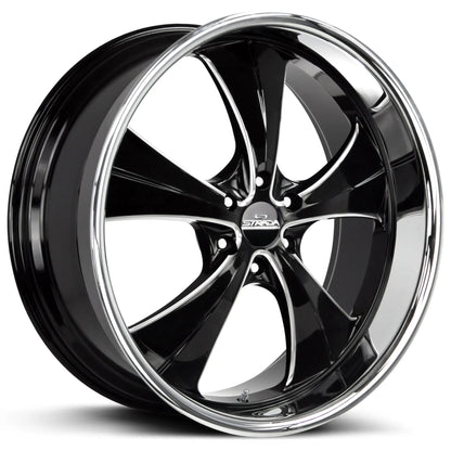 Old Skool Gloss Black Milled Stainless Steel Lip - Get it from Bo