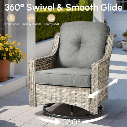 Outdoor Patio Furniture Set with Fire Pit Table - Get it from Bo