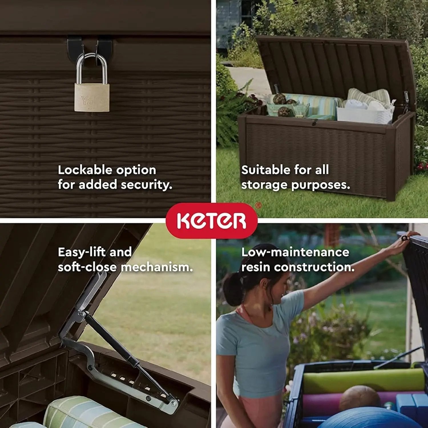Outdoor Waterproof Storage Deck Box for Garden Use - Get it from Bo