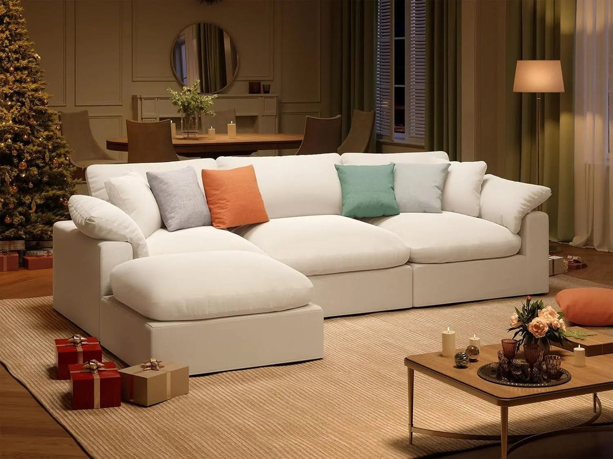 Oversize Modular Sectional Sofa with Chaise and Cushions - Get it from Bo