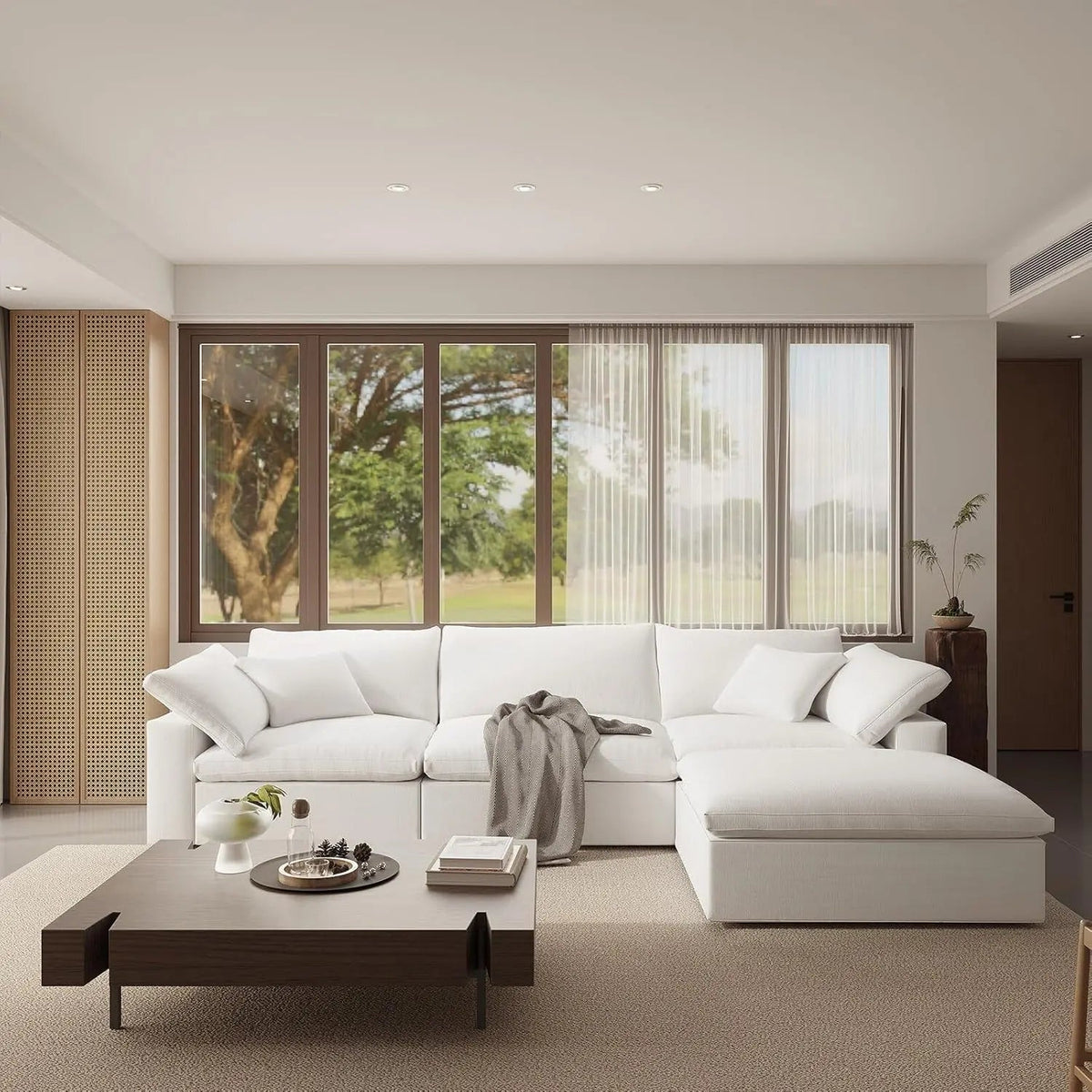 Oversize Modular Sectional Sofa with Chaise and Cushions - Get it from Bo