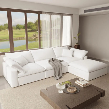 Oversize Modular Sectional Sofa with Chaise and Cushions ShipItFurniture
