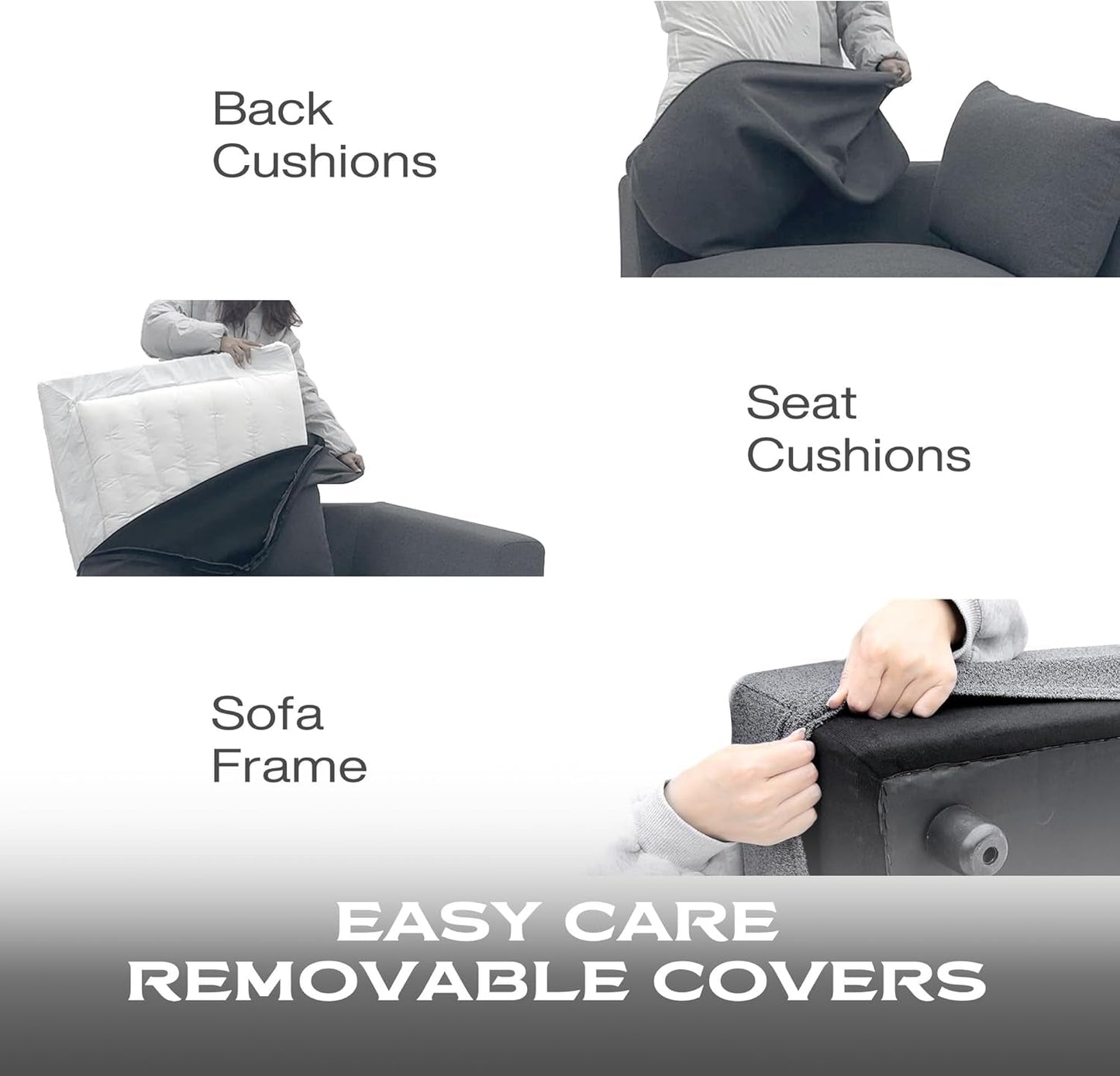 Oversized Modular Sectional Sofa With Removable Cushion Covers ShipItFurniture