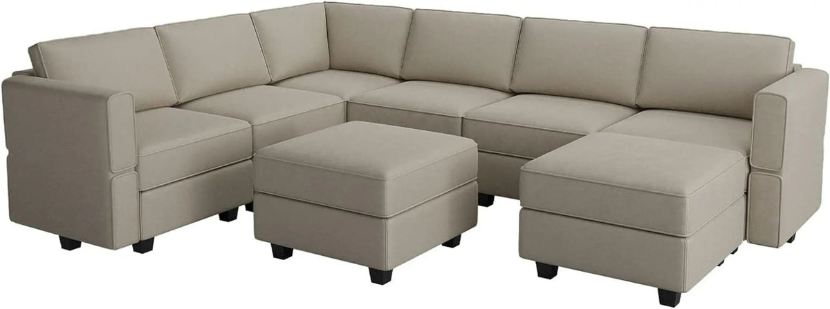 Oversized U Shaped Sectional Sofa With Hidden Storage - Get it from Bo