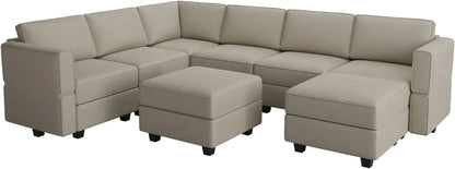Oversized U Shaped Sectional Sofa With Hidden Storage - Get it from Bo