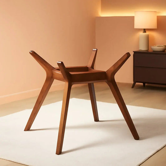 Paxton Mid Century Modern Dining Table Base Nutmeg Finish - Get it from Bo