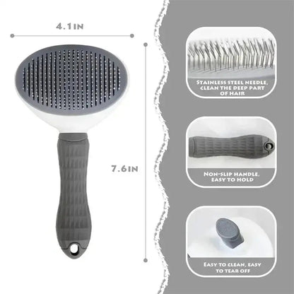 Pet Dog Brush Cat Comb Self Cleaning Pet Hair Remover - Get it from Bo