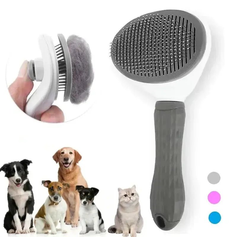 Pet Dog Brush Cat Comb Self Cleaning Pet Hair Remover - Get it from Bo