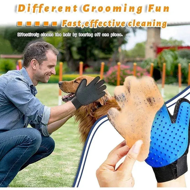 Pet Grooming Kit for Dog Cat 2-Sided Grooming Brush Bath Cleaning - Get it from Bo