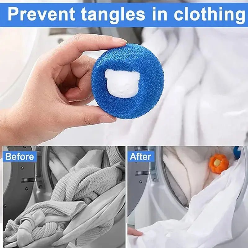 Pet Hair Remover Reusable Ball Laundry Washing Machine Filter 1-5pc - Get it from Bo