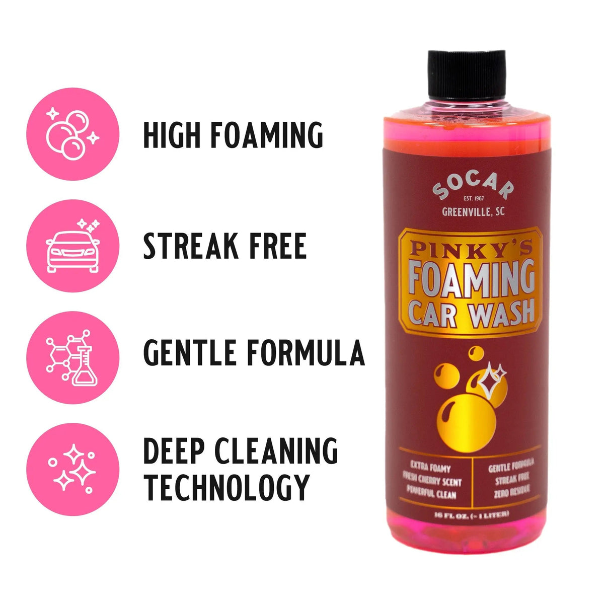 Pinky’s Foaming Car Wash - Get it from Bo