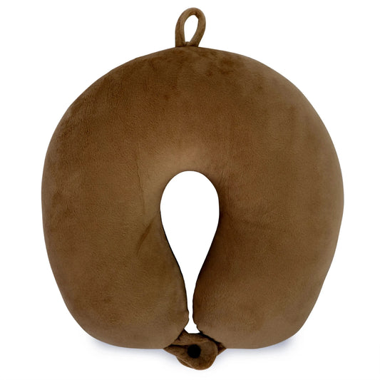 Plush Microbeads Travel Neck Pillow - Get it from Bo