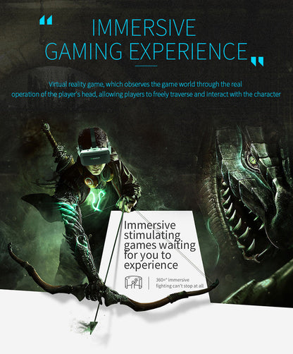 Dragon Magic G6 VR Gaming Stereo 3D Headset Yellow Pandora