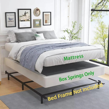 Queen Heavy Duty Metal Box Spring Mattress Foundation - Get it from Bo