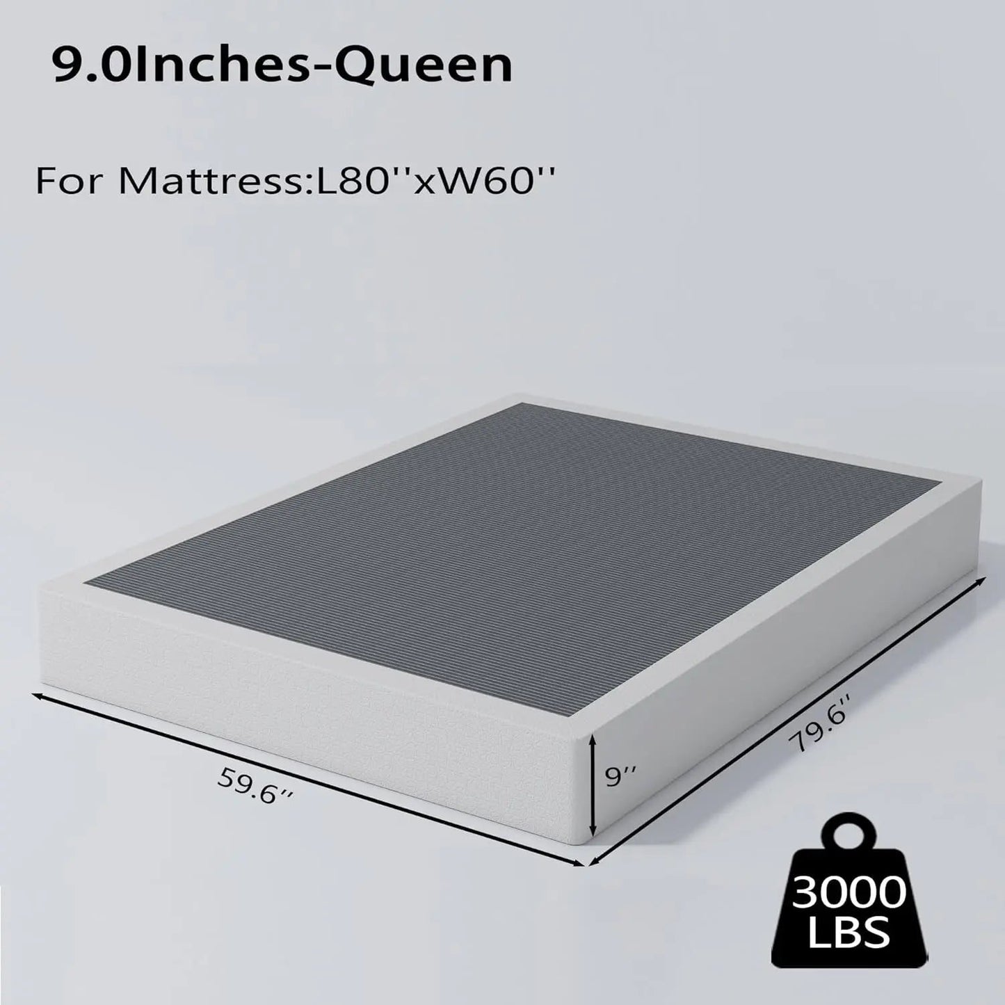 Queen Heavy Duty Metal Box Spring Mattress Foundation - Get it from Bo