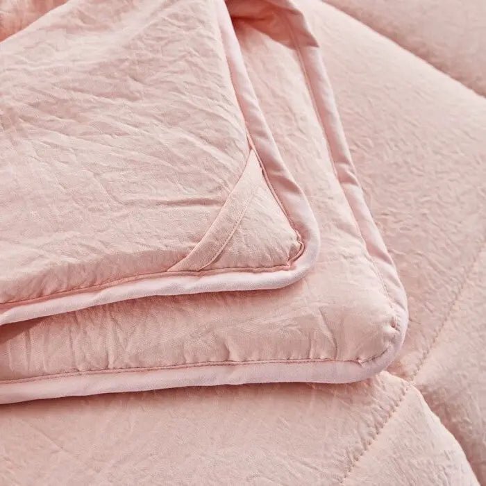 Queen Size Pink 3 Piece Microfiber Reversible Comforter Set - Get it from Bo
