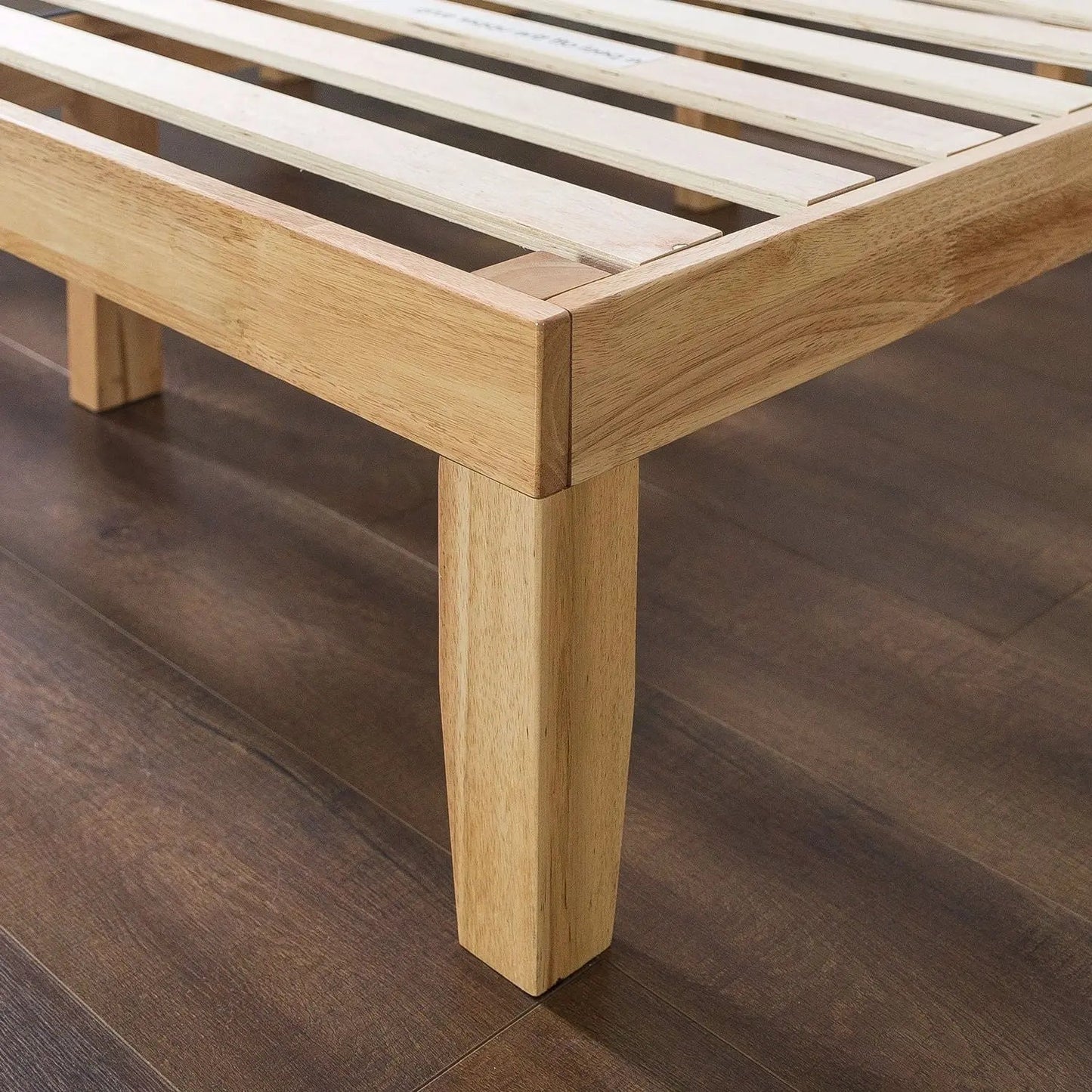 Queen size Solid Wood Platform Bed Frame in Natural Finish - Get it from Bo