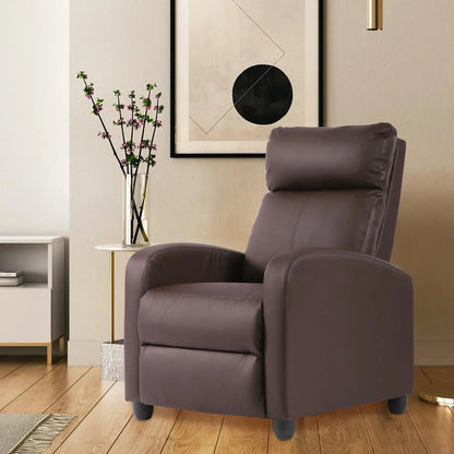 Recliner Chair Brown Adjustable Living Room Armchair - Get it from Bo