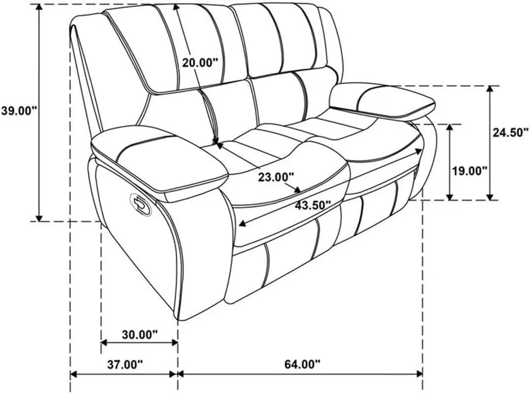 Red Faux Leather Reclining Loveseat With Manual Recline - Get it from Bo