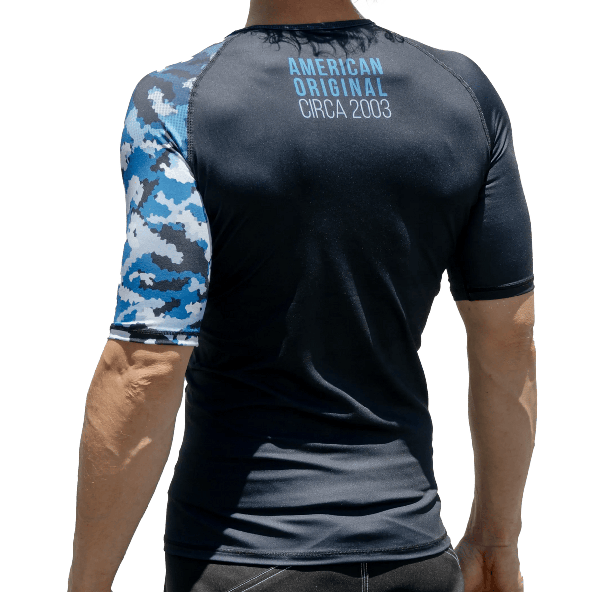 Resistance Camo Short Sleeve Rash Guard - Get it from Bo