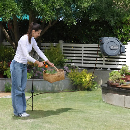 Retractable Garden Hose Reel-1/2in-155ft - Get it from Bo