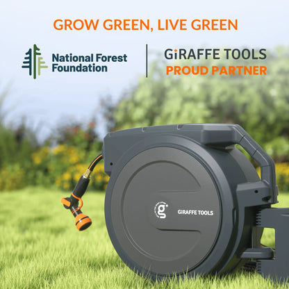 Retractable Garden Hose Reel-1/2in-155ft - Get it from Bo