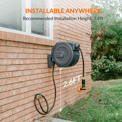 Retractable Garden Hose Reel-5/8 in-115ft - Get it from Bo