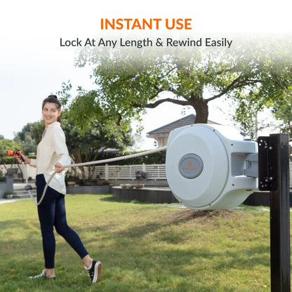 Retractable Garden Hose Reel-5/8 in-65ft - Get it from Bo
