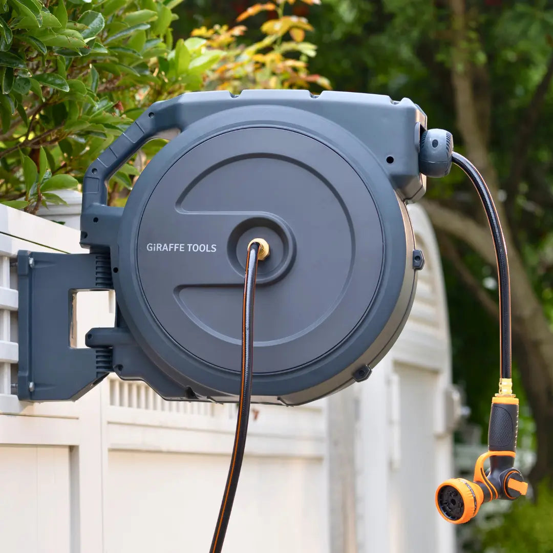 Retractable Garden Hose Reel-5/8in-90ft - Get it from Bo